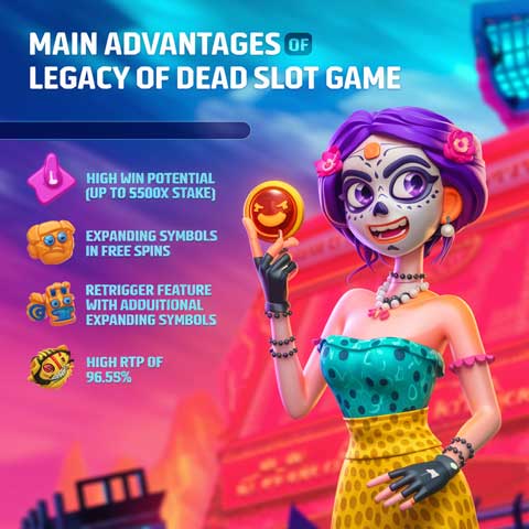 ⋙ Legacy of Dead slot game: Review, Demo, How to Play & Win